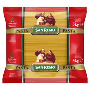 Products: PASTA SPAGHETTI SAN REMO(2CTN) 5KG BAG - Northern Foods