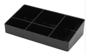 Products: Zen 5 Compartment Sachet Tray, Black