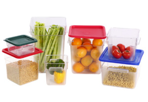 Products: Square Food Storage Container with air tight cooler-coded lids