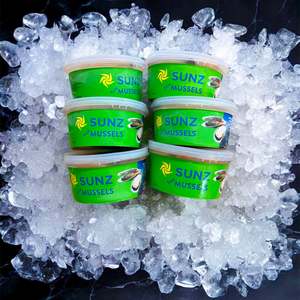 Frozen: Export Quality Raw Mussels Tub (200g)