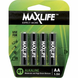 MAXLIFE BATTERIES AA 4PK
