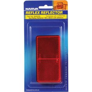 Trailer Parts: REFLECTOR 105X55MM RED 2PK
