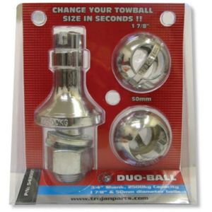 TROJAN DUO-BALL TOW BALL KIT 3/4 SHANK