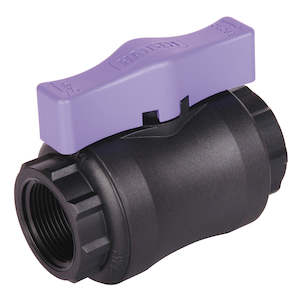 Lilac Handle Ball Valve for Grey Water Applications