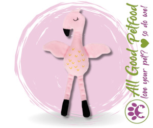 Puppy Accessories: Yours Droolly Recyclies Flamingo for Puppies