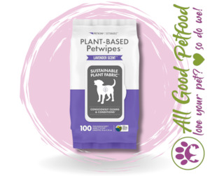 Cat Accessories: Petkin Plant Based Wipes Lavender 100pk