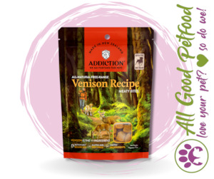Itchy Dog Treats: Addiction Venison Meaty Bites