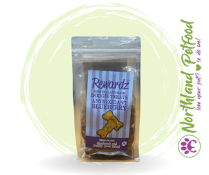 Natural Treats And Chews: Rewardz Antioxidant Blueberry Treats - 150g
