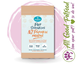Supplements Gut Health Probiotics: OmegaFlex Pet Sprinkles NZ Pumpkin Powder for Pets - 100g