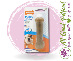 Puppy Accessories: Nylabone Flexible Puppy Bone