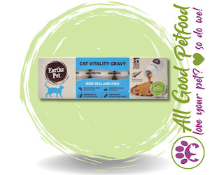 Cat Kitten Food: Earthz Pet Cat Vitality Gravy for Cats NZ Fish 30ml x 5
