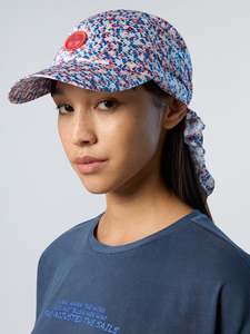Printed foulard cap