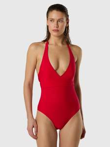 Wrap-effect swimsuit