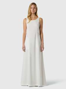 Buttoned strap maxi dress