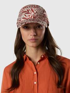 Headscarf cap with coral print