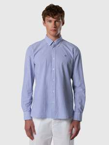 Striped seersucker shirt