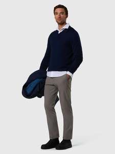 Apparel: Merino wool half-zip sweater