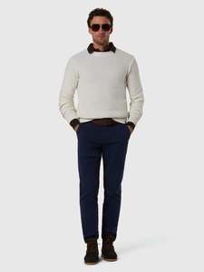 Apparel: Honeycomb crew-neck sweater