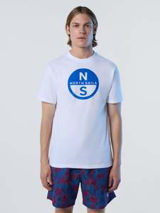 Polos T Shirts Men: T-shirt with maxi logo print