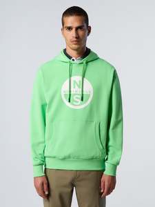Mens Sale: Hoodie with maxi logo print