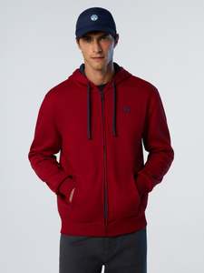 Sweatshirts Hoodies: Full-zip hoodie with embroidered logo