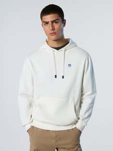 Hoodie with logo patch