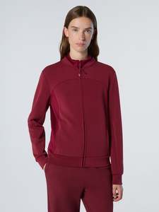 Sweatshirts Hoodies: Mock-neck scuba sweatshirt