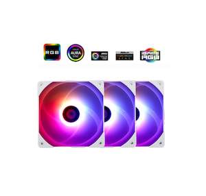 Cooling: ThermalRight 3 Pack TL-C12W-S 120mm ARGB White Case Cooler Fan