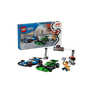 LEGO City 60474 F1 Grid with VCARB & Sauber Race Cars