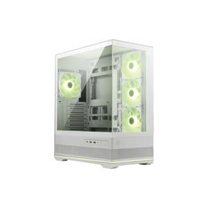 Atx Case: MSI MAG PANO 110R PZ White ATX Tower Case