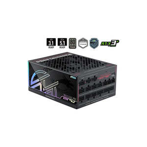 MSI MPG Ai1300TS PCIE5 1300W 80Plus Titanium ATX 3.1 PSU