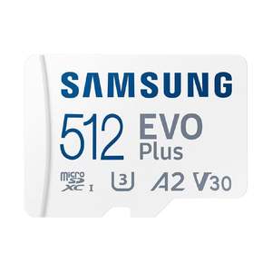 Microsd Cards: Samsung EVO Plus 512GB microSD Card with Adapter