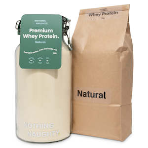 Whey Protein: NZ Whey Protein - 1kg Refill Bag