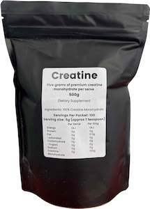 Supplements: Creatine Monohydrate Supplement 500g