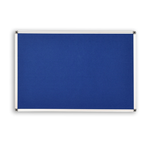 Products: Pinboard Aluminium Frame 600 x 900mm Felt Blue