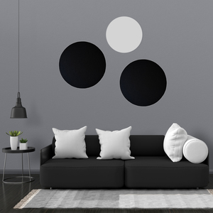 Products: ROUND STANDARD FABRIC PINBOARD Frameless 600mm
