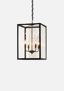Hanging Lights: Luberon Iron And Glass Lamp
