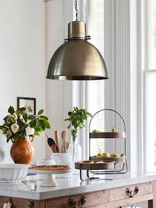 Hanging Lights: Industrial Pendant - Pewter