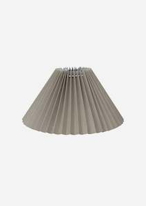 Lamp Shades: Taupe Pleated Shade