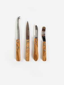 Cutlery Servers: La Fourmi Olive Wood Knife Set