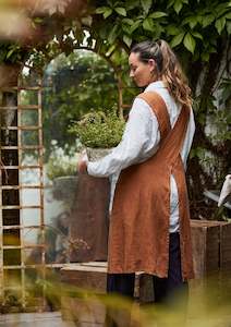 Tea Towels Aprons Wash Cloths: Linen Cross Back Apron