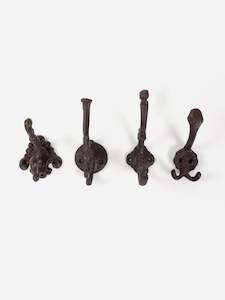 Hooks Wall Shelves: Ornate Cast Iron Hook