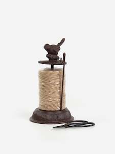 Cast Iron Bird String Holder