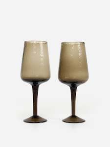 Drinkware: Hand Blown Wine Glass Set