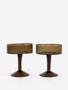 Hand Blown Coupe Glass Set