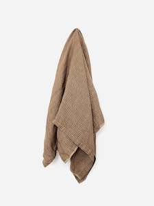 Tea Towels Aprons Wash Cloths: Sepia Houndstooth Tea Towel