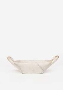 Decorative Objects: Marble Dish with Handles