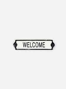Wall Decor: Cast Iron Welcome Sign