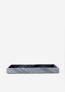 Bar Accessories: Grey Cararra Tray