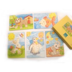Animal jigsaw set (310) - puzzles - games &amp. Puzzles wooden toys